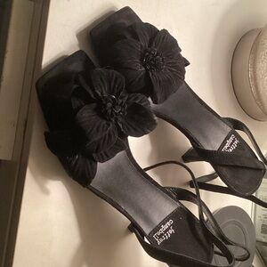 Jeffrey Campbell Black Floral Heels